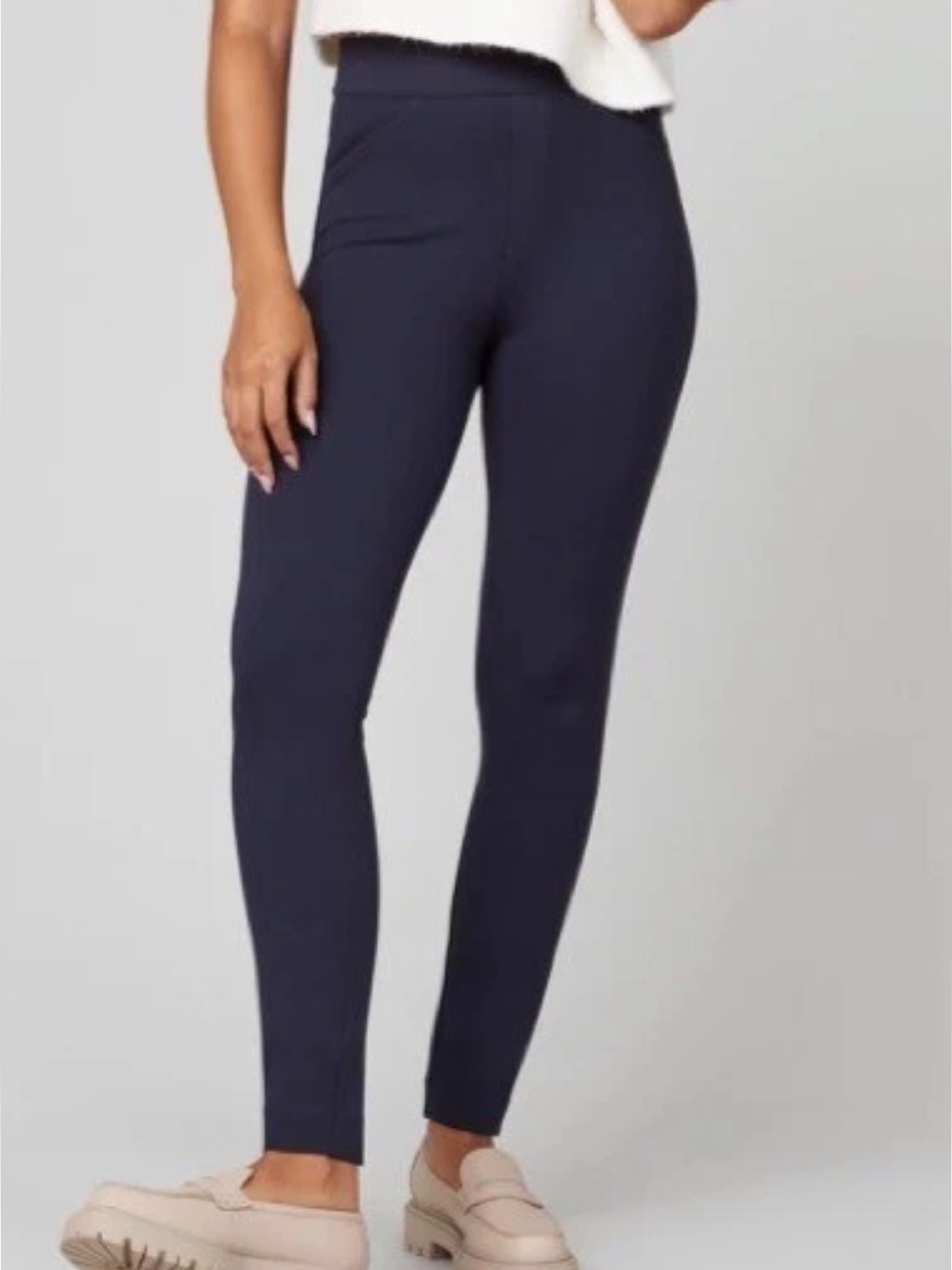 SPANX High-Rise Ponte Leggings in Navy NWT